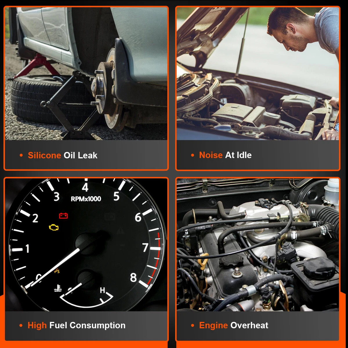 OEM 2003-2007년형 포드 6.0L 파워스트로크 디젤 팬 클러치 F250 F350 F450 정품 신품 5