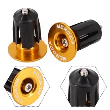 for PROTECTION and Comfort with Bike Aluminum Alloy Handlebar Grips Bar End Cap