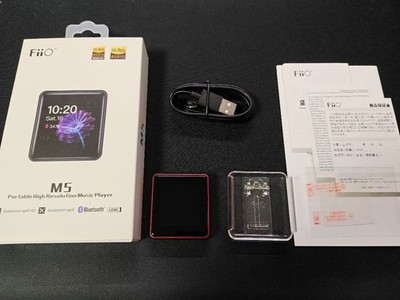 FiiO M5 Red Hi-Res MP3 Music Player Bluetooth Touch Screen From JAPAN Used