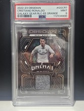 2022/23 Panini Obsidian Cristiano Ronaldo Galaxy Gear Patch /75 Real Madrid Psa9
