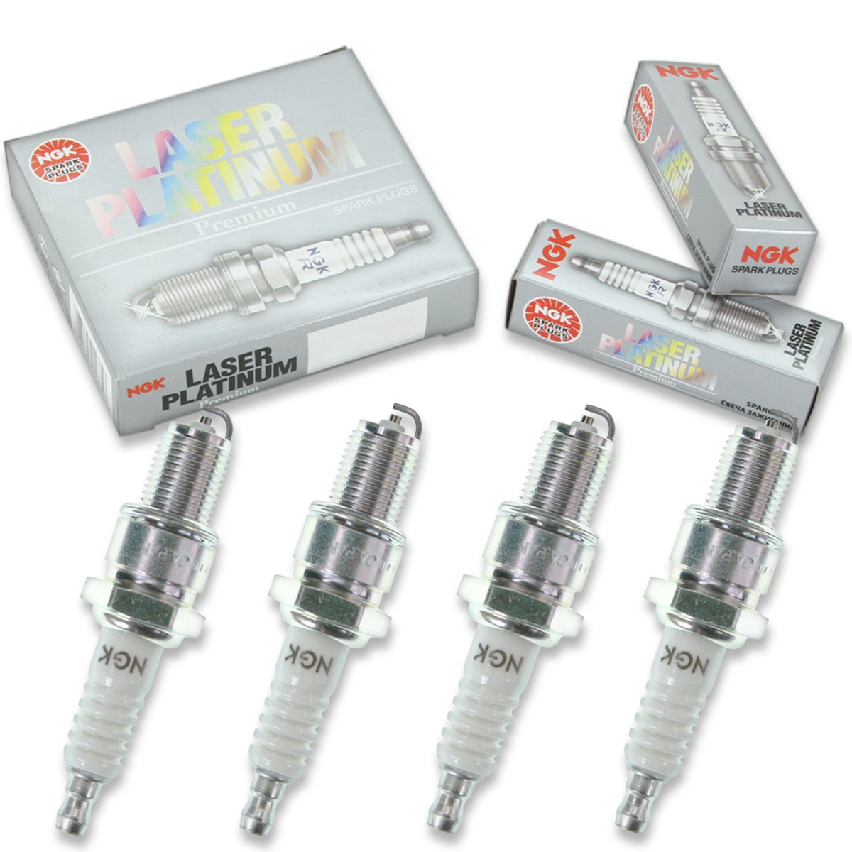 4 pcs NGK Laser Platinum Spark Plugs for 2009-2017 Volkswagen CC 2.0L L4 - yl