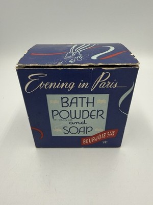 Evening In Paris (NOS) Bath Powder & Soap Combo Bourjois, N.Y.