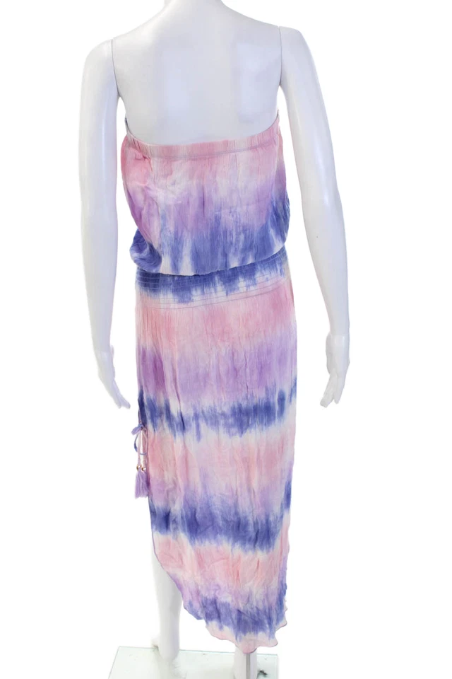 Vestido maxi de verão feminino Becca by Rebecca Virtue rosa sem mangas viscose tamanho P - Imagem 3 de 4