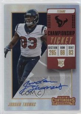 2018 Panini Contenders Rookie Championship Ticket /49 Jordan Thomas Auto 1e0