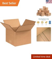 8x8x6 Pack of 100 Corrugated Cardboard Packing Shipping Mailing Moving Carton...
