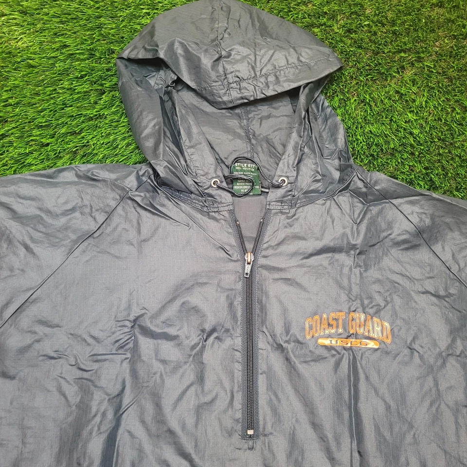 Chaqueta Pullover Anorak de Colección Años 90 Guardia Costera de Estados Unidos para Hombres XL (Se Adapta a 2XL) Gorpcore Foto 3 de 4
