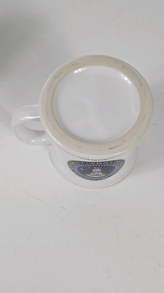 Taza de café vintage President Reagan usada personalmente Marine One (HMX-1) Foto 3 de 4