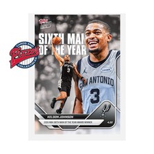Keldon Johnson 6th Man 2025-26 NBA Topps NOW Card 6MOY Presale