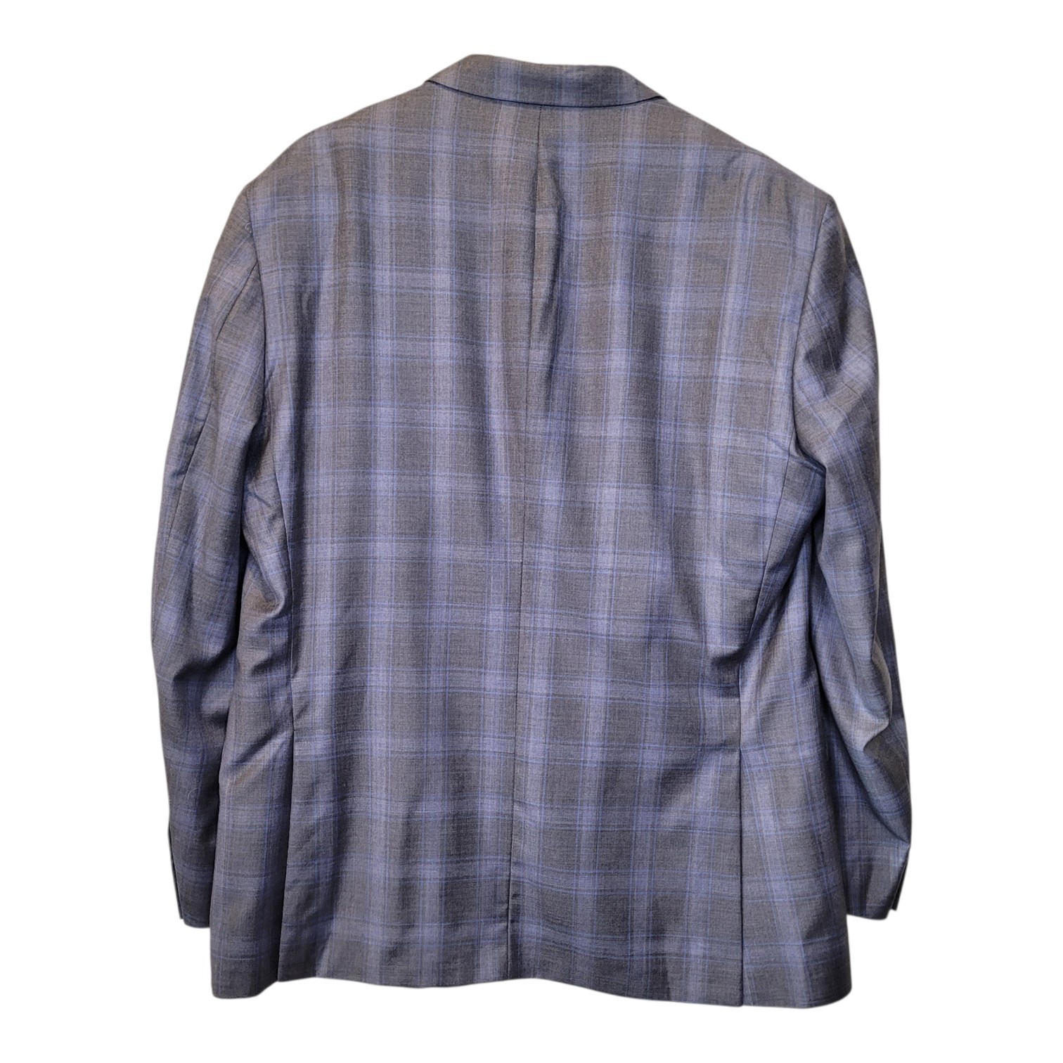 Peter Millar Wool Gray Windowpane Plaid Double Ve… - image 6