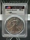2018-W Silver Eagle PCGS MS70 Mercanti Signed First Day of Issue West Point