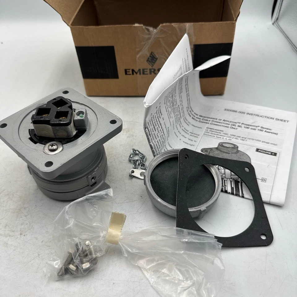 Receptáculo Emerson Appleton Powertite 30A ADRE3033-75 120/240/480/600V AC Foto 4 de 4