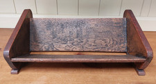 Small vintage 1930s oak book trough, rest, rack, shelf,  booktrough, 34cm
