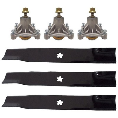 BLADES & SPINDLES KIT 48'' FITS CRAFTSMAN DYT4000 - 174356, 532174356, 173921