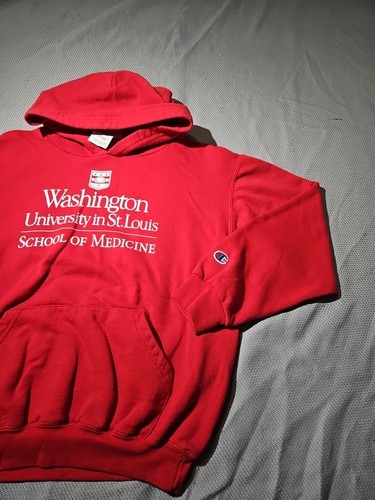 Champion Hoodie Sweatshirt Youth Kids Large Red University Of Washington - Picture 4 of 11