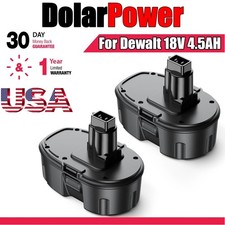 2 PACK 18V For Dewalt 18 VOLT XRP DC9096 DC9098 NiMh Battery DC9099 Open box