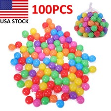 100PCS Ocean Pit Balls Kids Baby Colorful Soft Plastic Balls Play Pool Toys