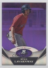 2011 Bowman Platinum Prospects Retail Purple Refractor Ryan Lavarnway #BPP15 7mb