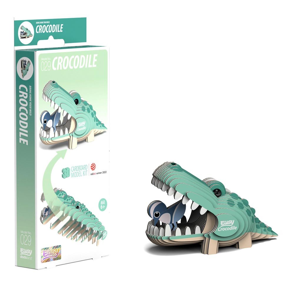 EUGY Crocodile 3D Model Kit Educational STEM Toy Animal Gift Age 6+ - Image 4