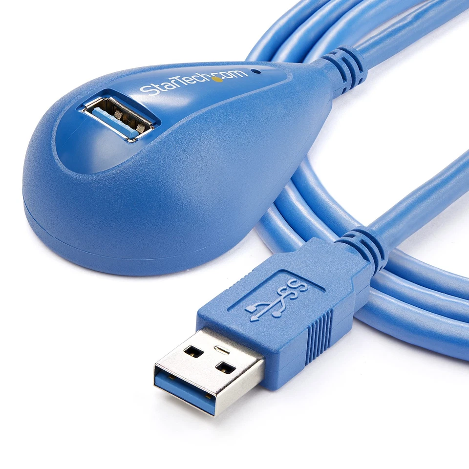 StarTech.com 5ft Desktop SuperSpeed USB 3.0 5Gbps Extension Cable - USB3SEXT5DSK - Image 2 of 4