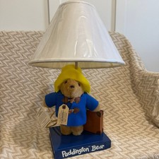 Vintage 1993 Paddington Bear Eden Toys Plush Nursery Lamp  Shade Decor