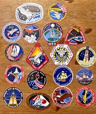 NASA Mission Sticker Lot 23 Space Shuttle Patch Program Logos 18 Different