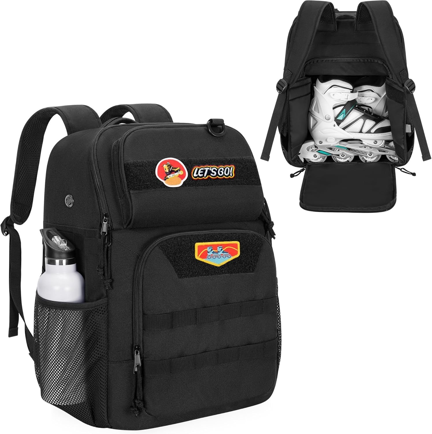 Bolsa de Skate Se Adapta a Zapatos Hasta Us Hombres 13, Mochila de Patín con Multi