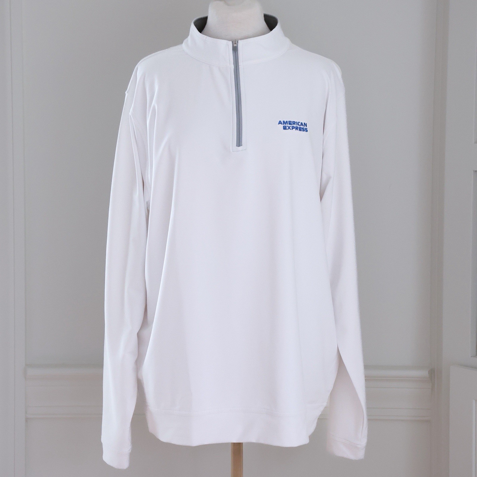 Peter Millar Perth Performance White Long Sleeve … - image 1