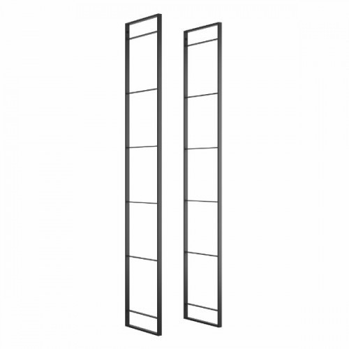 Structure étagère acier noir 1790 mm pour dressing et salon
