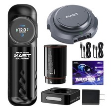 Mast Archer S Max Wireless Tattoo Gun Pen Machine, Pro Cartridges Tattoo Machine