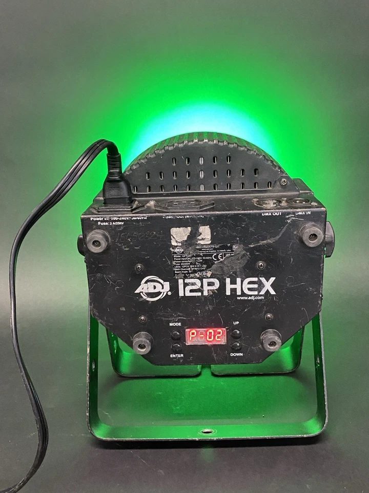 American DJ ADJ 12P HEX IP Outdoor RGBAW + UV LED DMX Par Can Wash Up-Light RS11 - Image 3 of 4