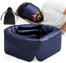 100 Natural Mulberry Silk Sleep Mask, Comfortable Soft for Deep Sleep, Blackout