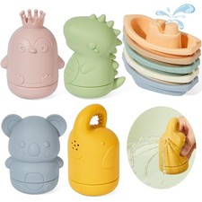 Baby Bath Toys 9PCS Mold Free Bath Toys for Babies 6-12 Months Bathtub Water ...