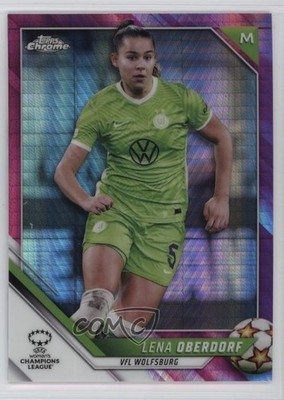 2021 Topps Chrome UEFA Women's Champions League /150 Lena Oberdorf Rookie RC 1o2