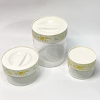 Pyrex Spring Meadow Wildflower See & Store Canister Set of 3 w/ Lids
