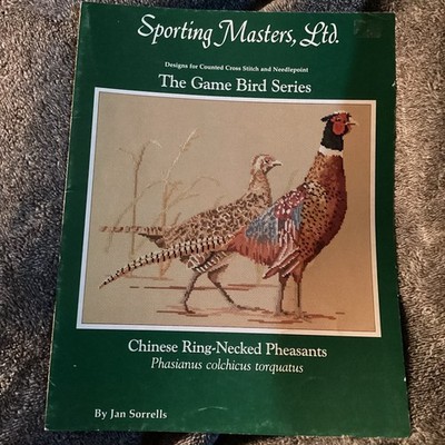 Sporting masters The Game Bird Series Chinese Ring-neck Pheasants Cross Stitch  