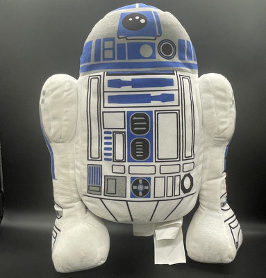 Vintage STAR WARS R2-D2 Stuffed Plush Large Character Pillow Lucas Films 18 x13
