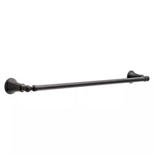 Woodhurst 24 In. Wall Mount Towel Bar Bath Hardware Accessory in Venetian Bronze
