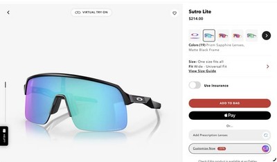 Oakley Oo9463 Sutro Lite Rectangular Men's Sunglasses