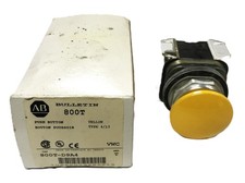 Allen-Bradley Yellow Pushbutton Switch 800T-D9A4 NOS