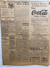 1913 COCA COLA NEWSPAPER ADS YES CONTAINS CAFFEINE !!!!!!  FREE SHIPPING