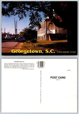Georgetown SC Fyffe House Historic Colonial Waterfront Photo Postcard J17870