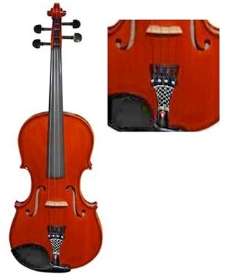 Rozanna's Lumina 3/4 Student Violin Outfit, Tuxedo Tailpiece