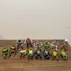 Vintage 1988-1990's  TMNT Teenage Mutant Ninja Turtles Toys Figure Lot of 14