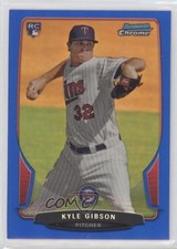 2013 Bowman Chrome Blue Refractor 178/250 Kyle Gibson #28 0fz3
