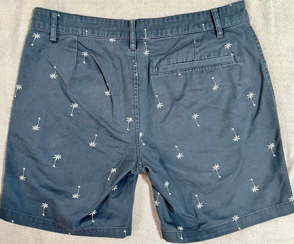 Pantalones Cortos Comida Chatarra Disney Mickey Mouse Palmera S Gris Unisex Chino Verano Informal Foto 2 de 4