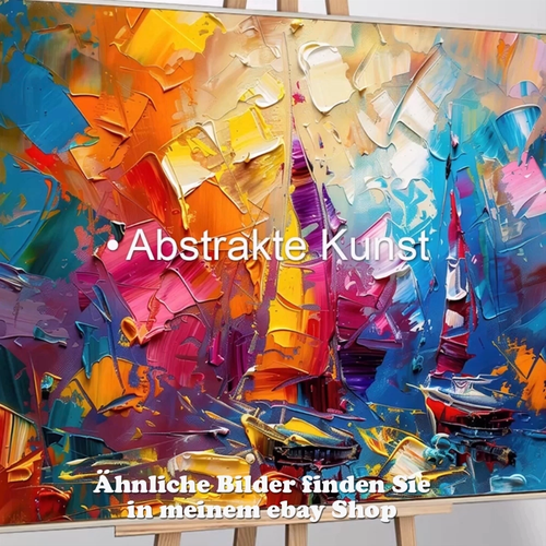 LEINWAND BILD ABSTRAKT BUNT WANDDEKO GEMÄLDE WANDBILDER XXL WOHNZIMMER 617A - Video 1 von 1