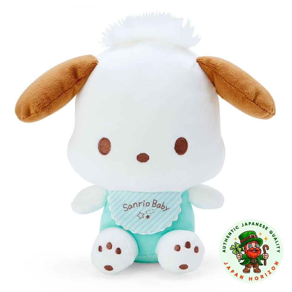 Sanrio Baby Pochacco Washable Plush Toy 693006 Polyester Baby Rattle Japan Ships