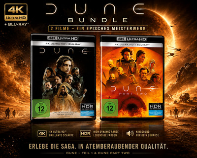 Dune + Part Two - Teil 1+2 / 4K Ultra HD + Blu-ray # UHD+BLU-RAY-NEU