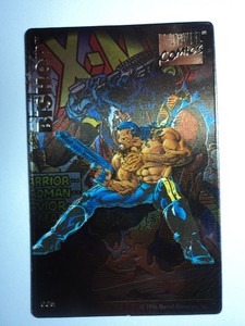 1996 MARVEL COMICS SUPER HEROES MAGNET - BISHOP - ( FLAWED )