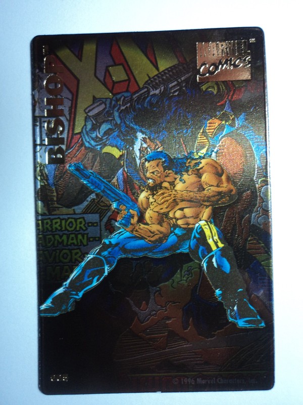 1996 MARVEL COMICS SUPER HEROES MAGNET - BISHOP - ( FLAWED )